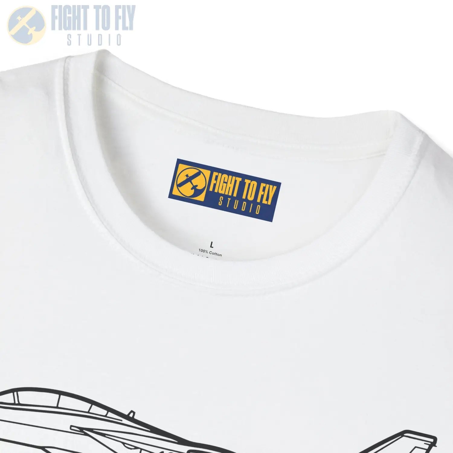 F-14 Tomcat Side View T-Shirt - Pilot gifts - WWII warbird t-shirt
