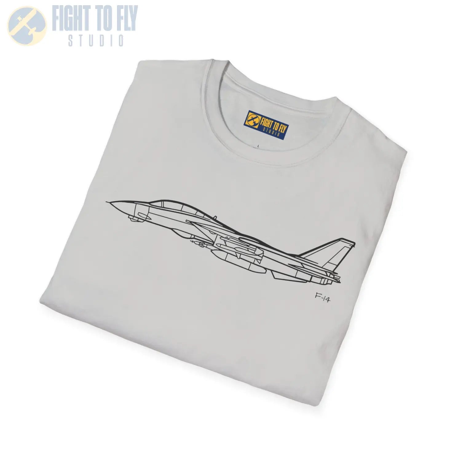 F-14 Tomcat Side View T-Shirt - Pilot gifts - WWII warbird t-shirt