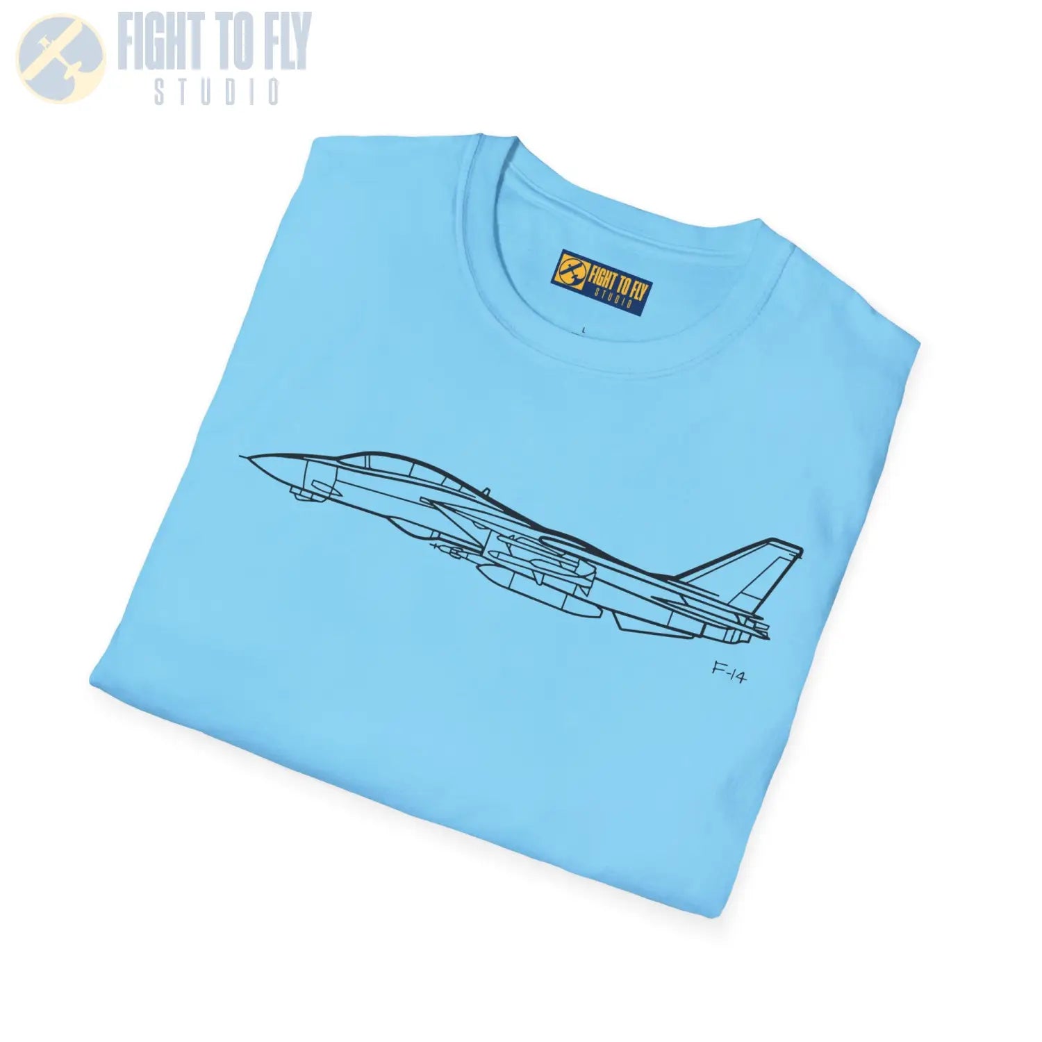 F-14 Tomcat Side View T-Shirt - Pilot gifts - WWII warbird t-shirt