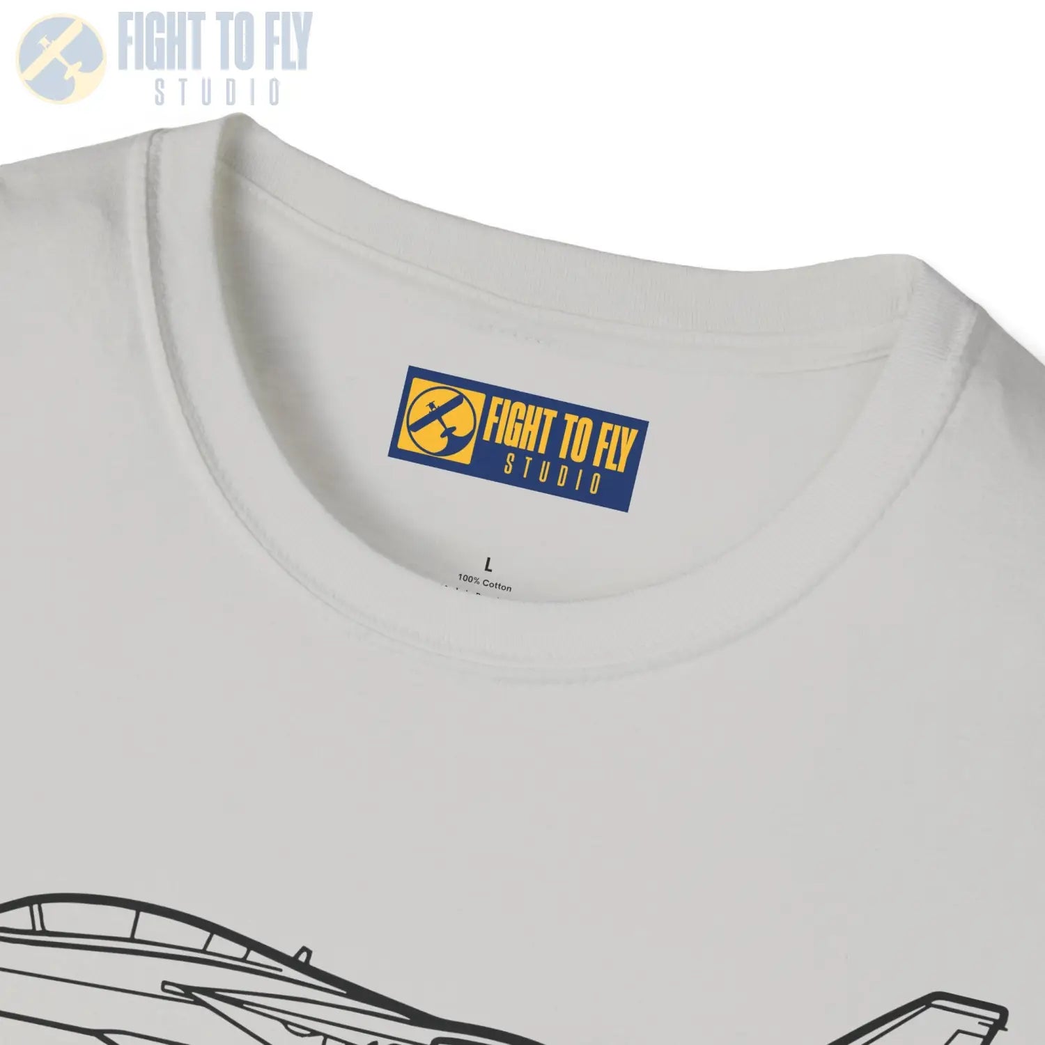 F-14 Tomcat Side View T-Shirt - Pilot gifts - WWII warbird t-shirt