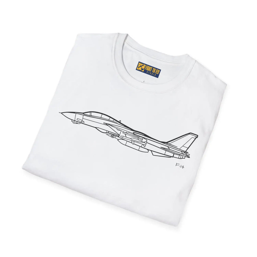 F-14 Tomcat Side View T-Shirt - Pilot gifts - WWII warbird t-shirt