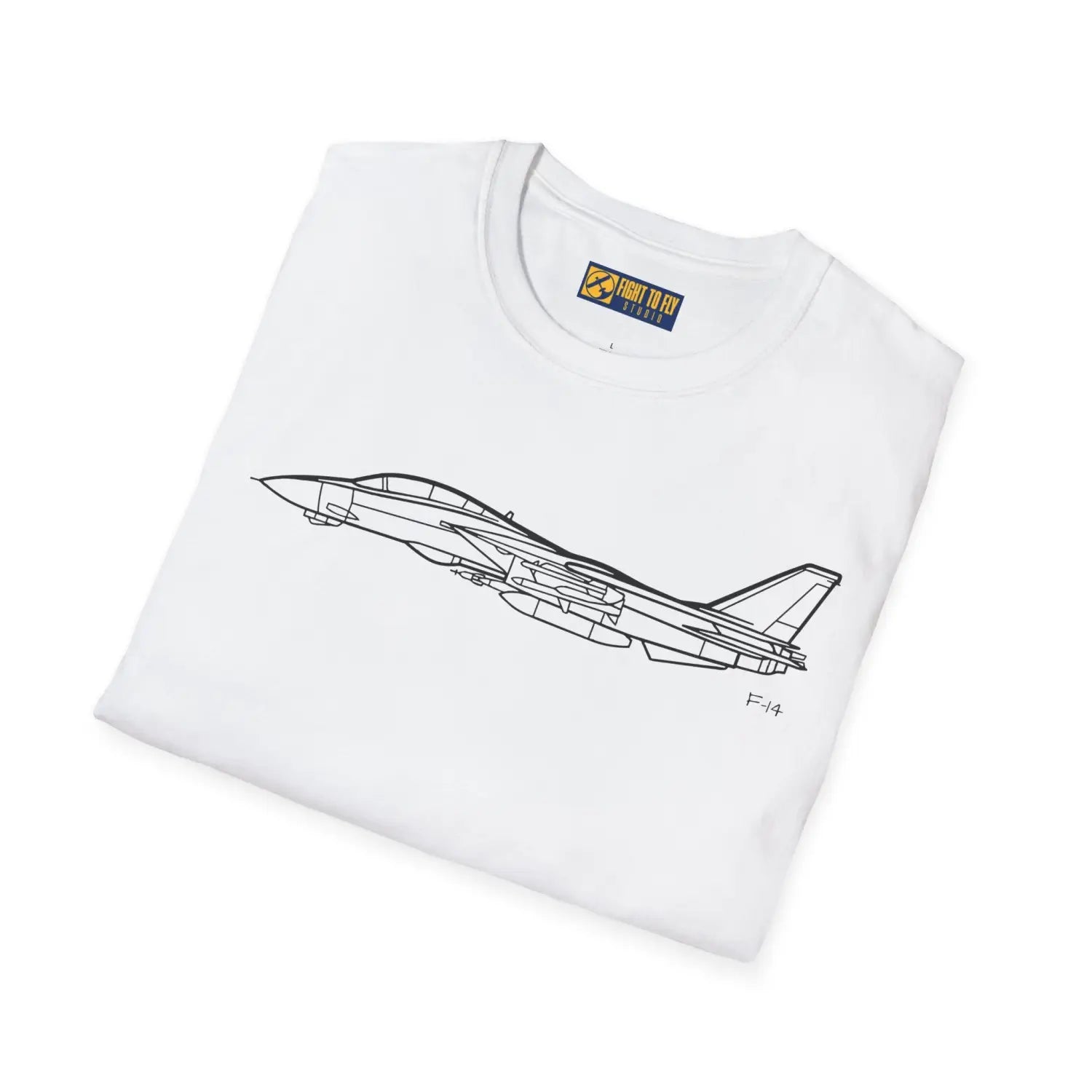 F-14 Tomcat Side View T-Shirt - Pilot gifts - WWII warbird t-shirt
