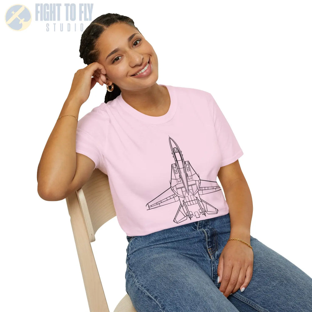 F-14 Tomcat Top View T-Shirt - Pilot gifts - WWII warbird t-shirt