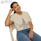 F-14 Tomcat Top View T-Shirt - Pilot gifts - WWII warbird t-shirt