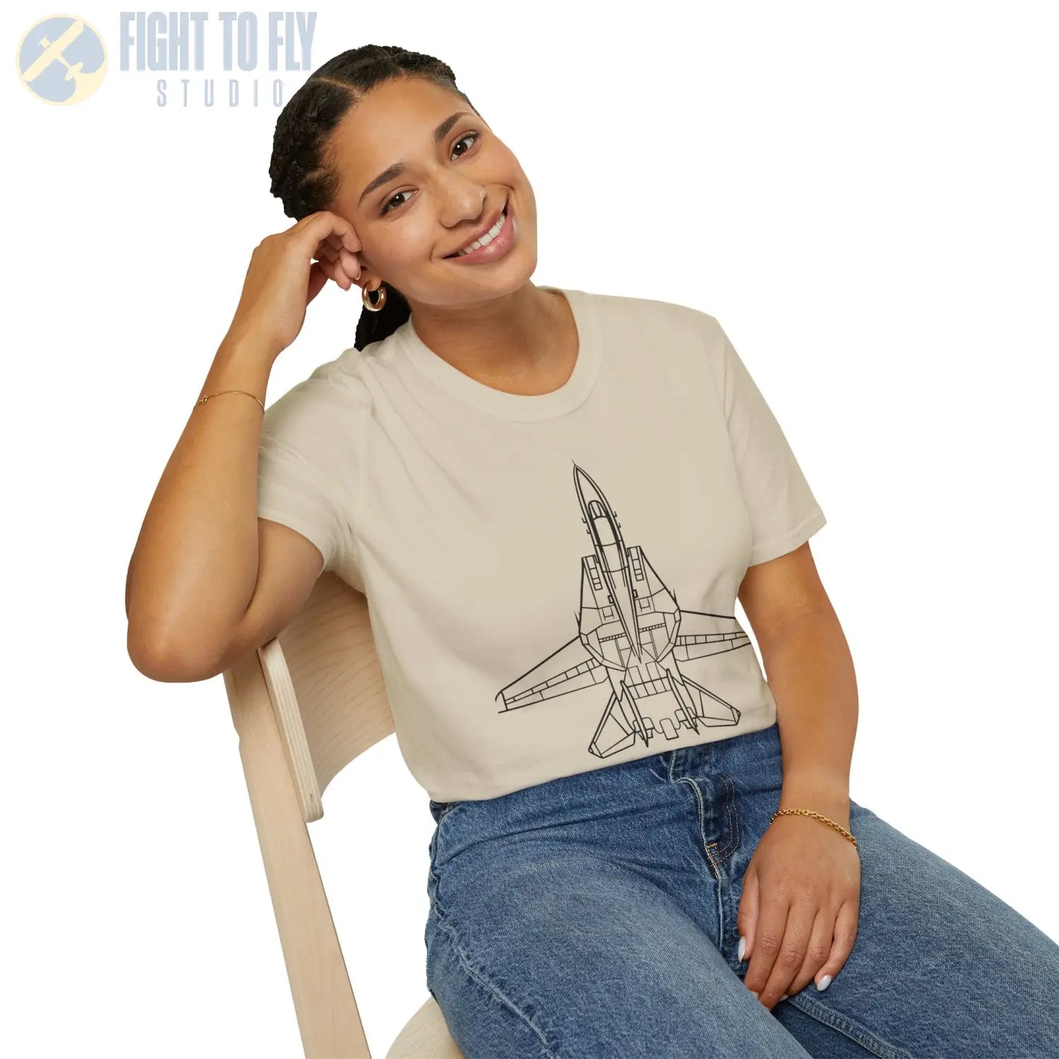 F-14 Tomcat Top View T-Shirt - Pilot gifts - WWII warbird t-shirt