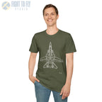 F-14 Tomcat Top View T-Shirt - Pilot gifts - WWII warbird t-shirt
