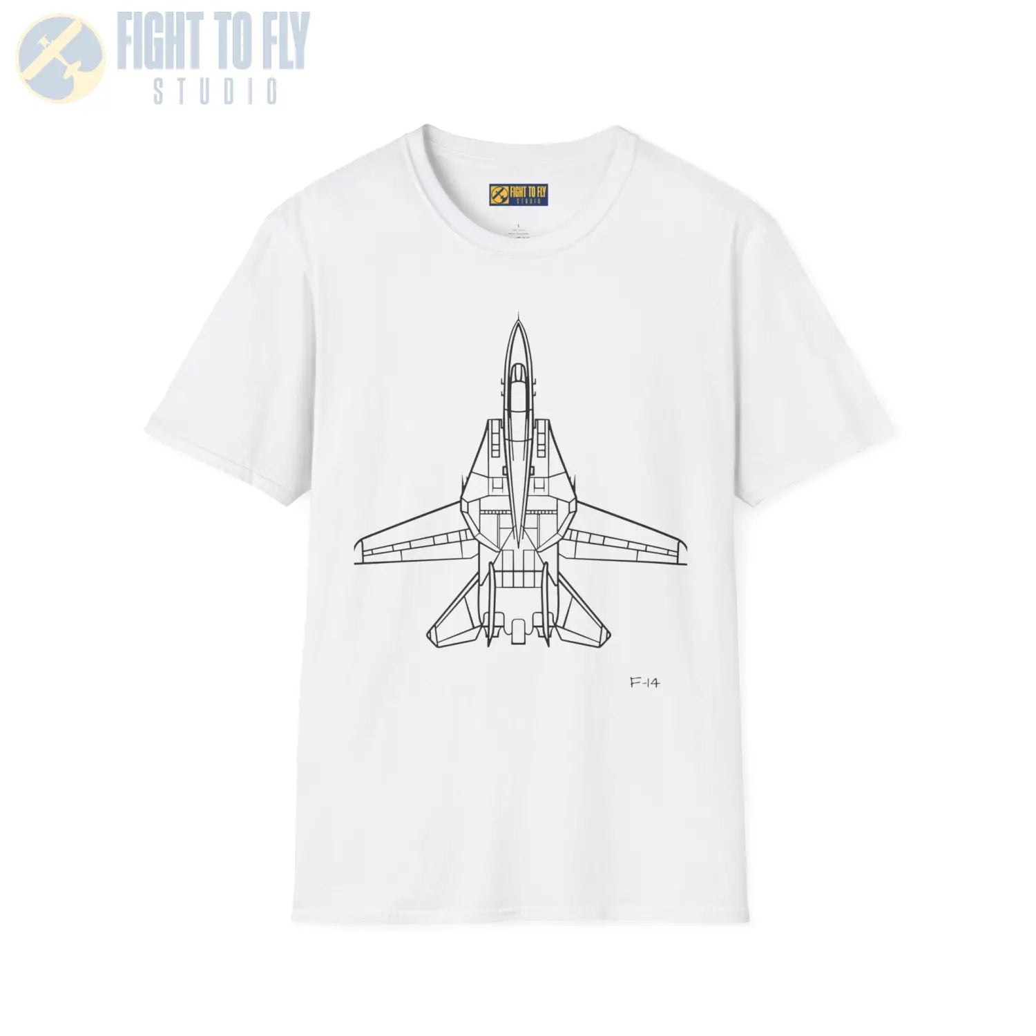 F-14 Tomcat Top View T-Shirt - Pilot gifts - WWII warbird t-shirt
