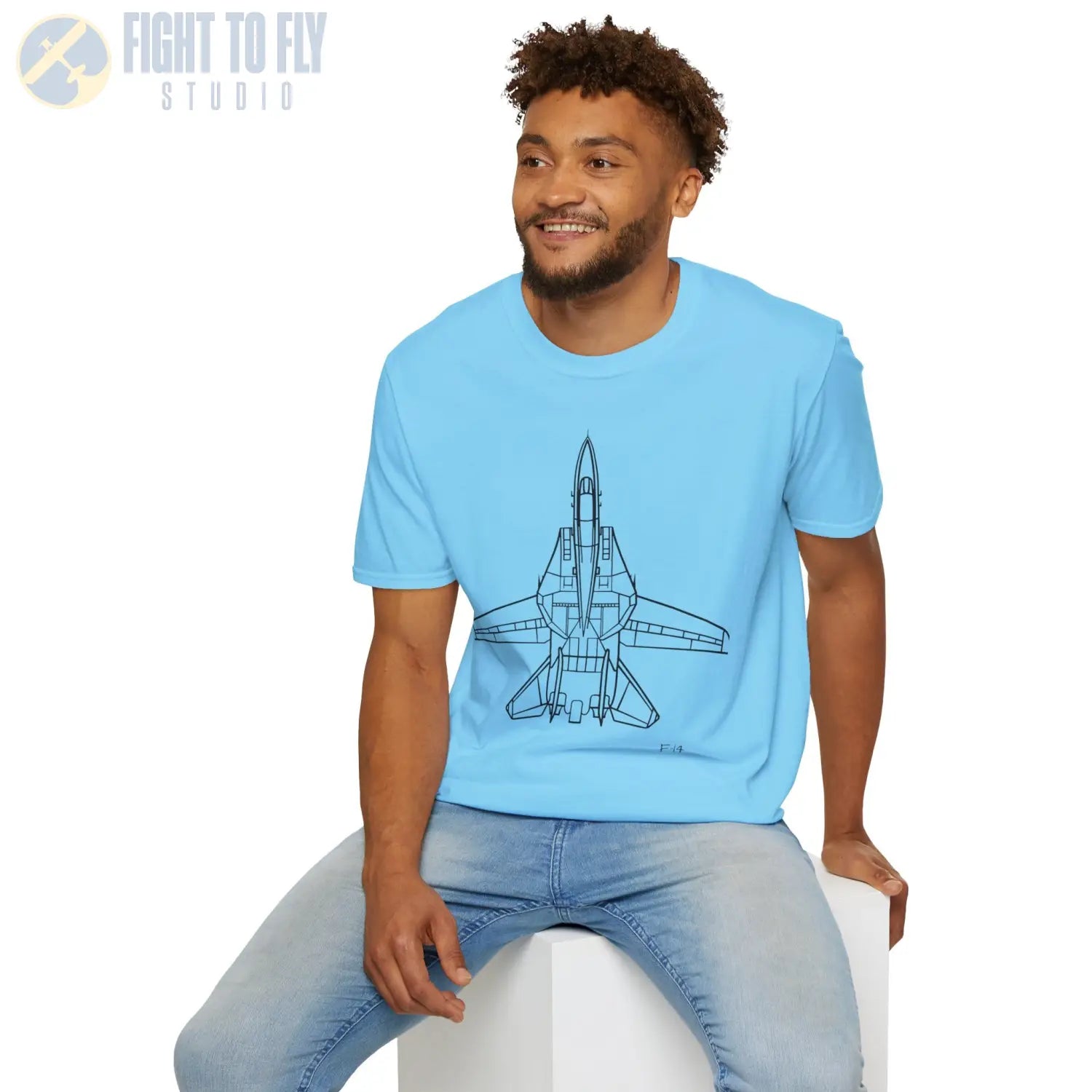 F-14 Tomcat Top View T-Shirt - Pilot gifts - WWII warbird t-shirt