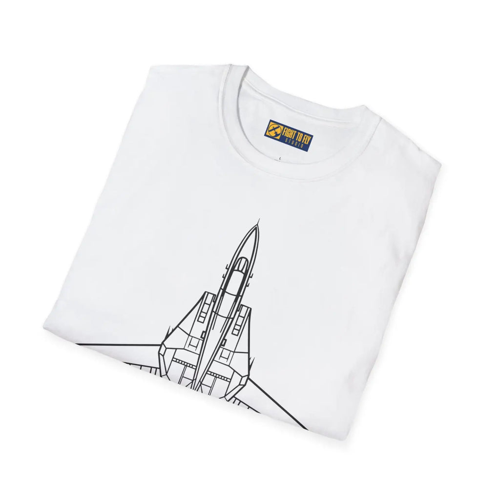 F-14 Tomcat Top View T-Shirt - Pilot gifts - WWII warbird t-shirt