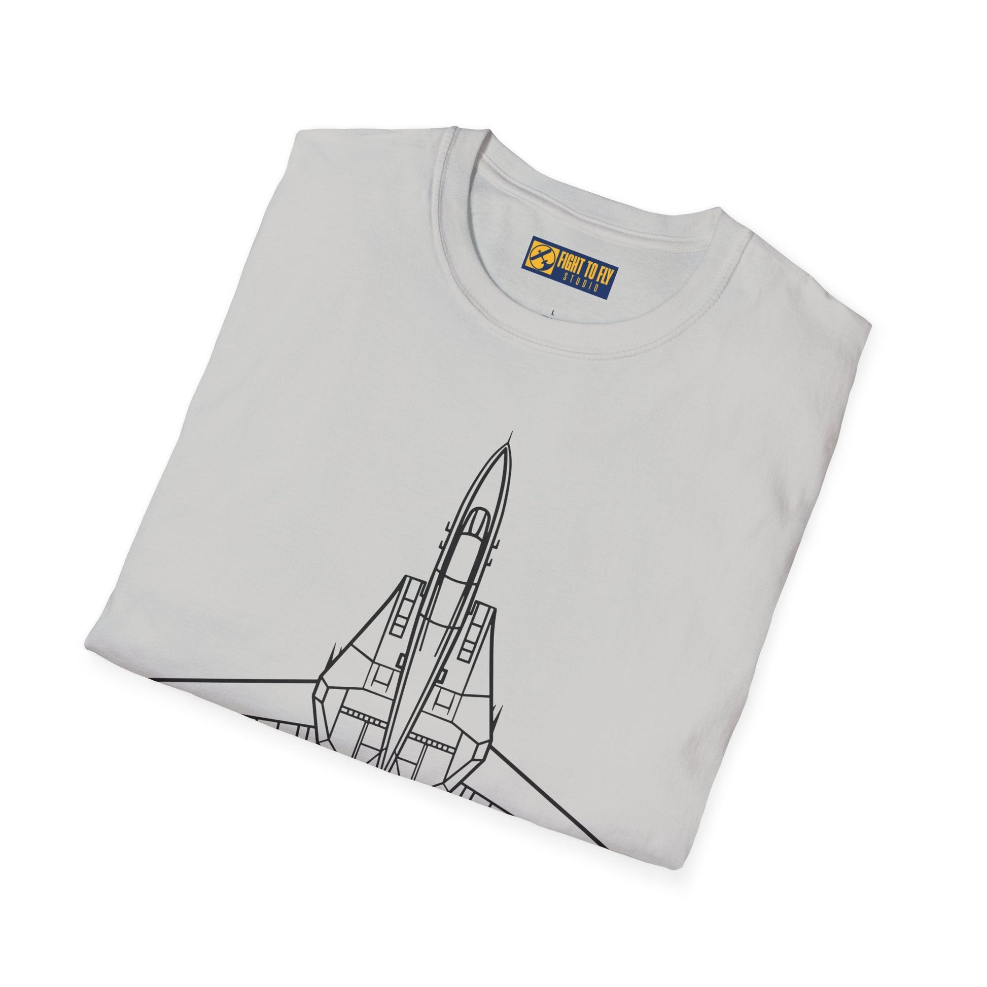 F-14 Top View T-Shirt – Tomcat Overhead Fighter Jet Aviation Tee - Pilot gifts - WWII warbird t-shirt