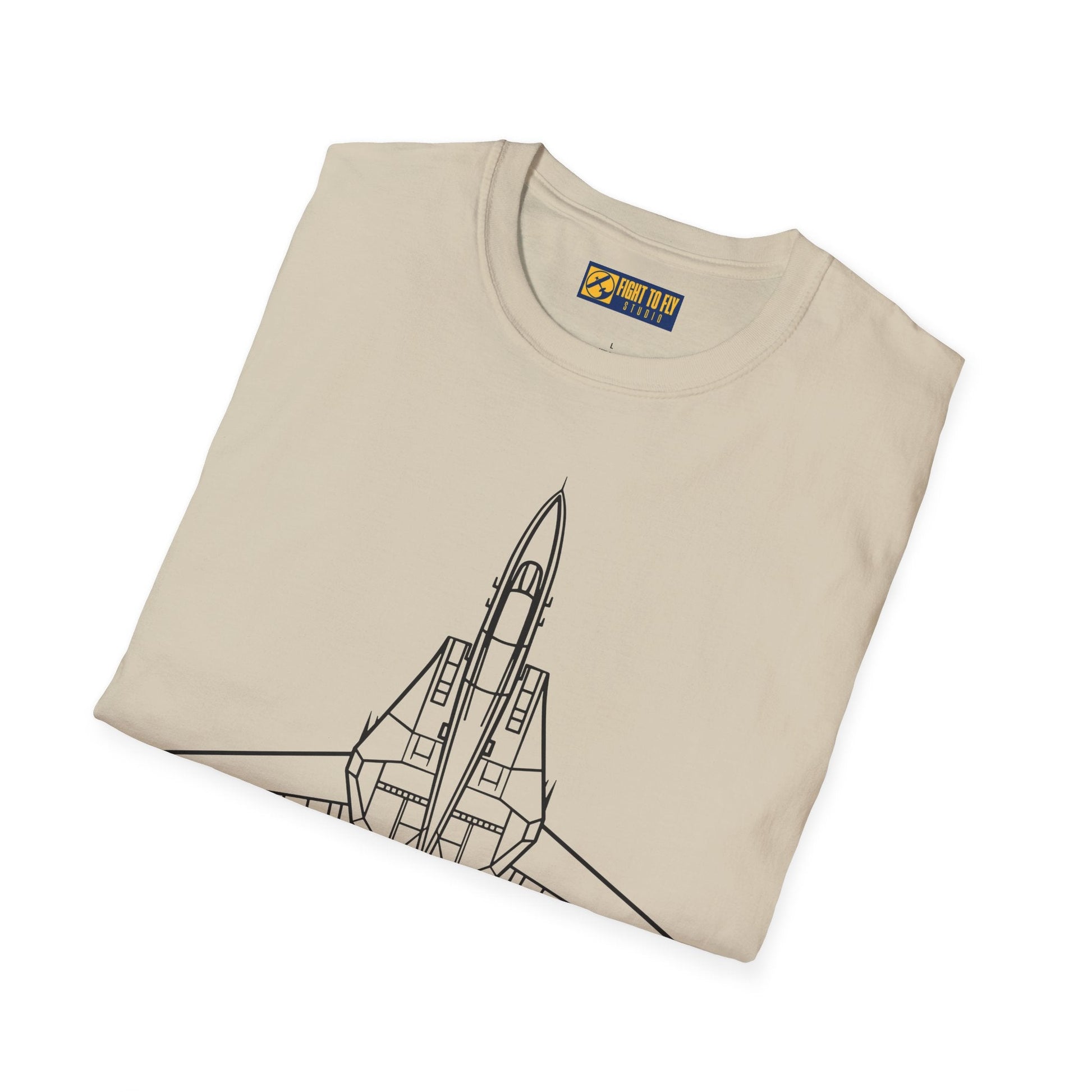 F-14 Top View T-Shirt – Tomcat Overhead Fighter Jet Aviation Tee - Pilot gifts - WWII warbird t-shirt