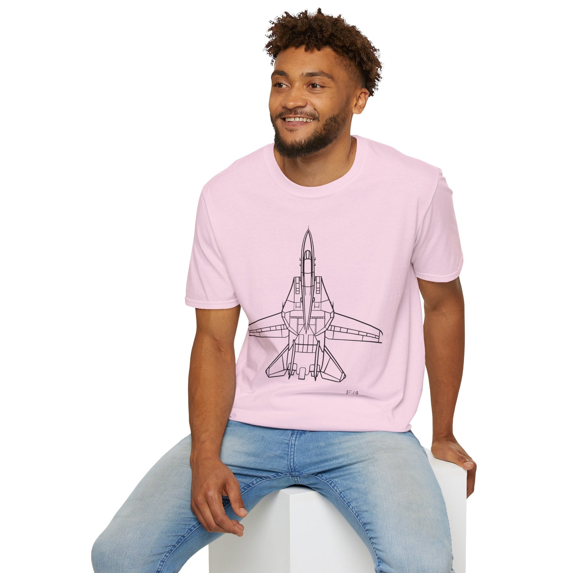 F-14 Top View T-Shirt – Tomcat Overhead Fighter Jet Aviation Tee - Pilot gifts - WWII warbird t-shirt