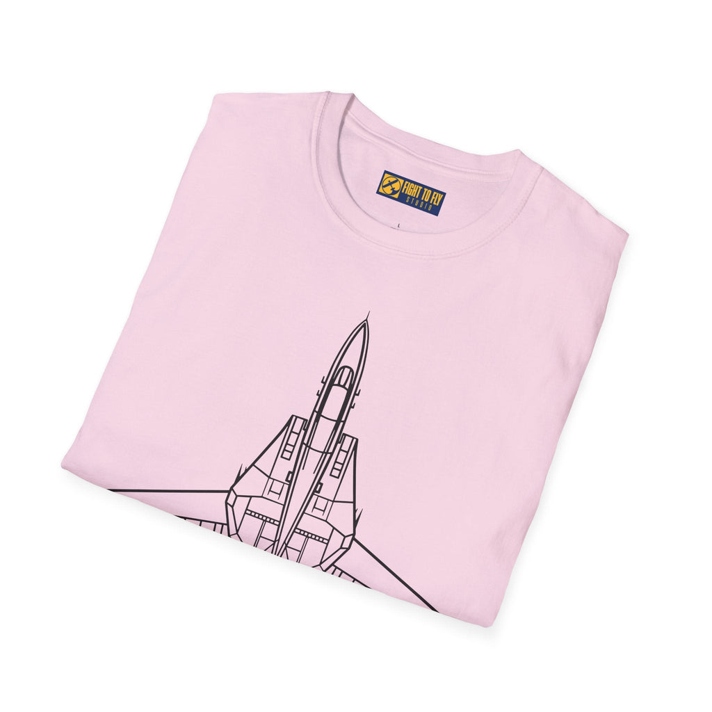 F-14 Top View T-Shirt – Tomcat Overhead Fighter Jet Aviation Tee - Pilot gifts - WWII warbird t-shirt