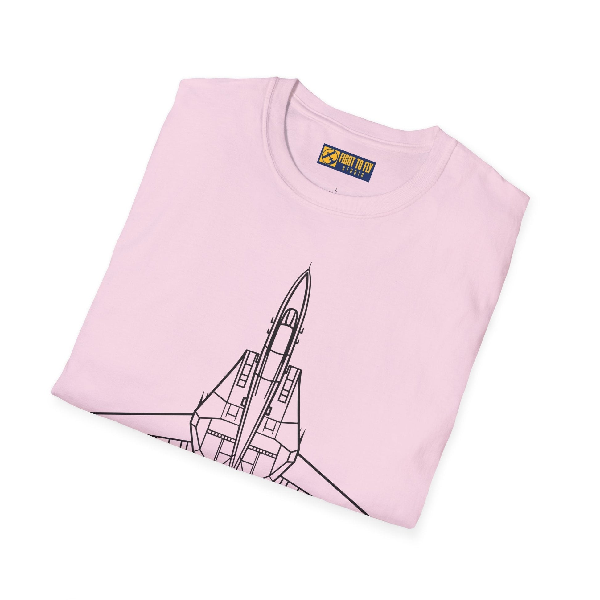 F-14 Top View T-Shirt – Tomcat Overhead Fighter Jet Aviation Tee - Pilot gifts - WWII warbird t-shirt