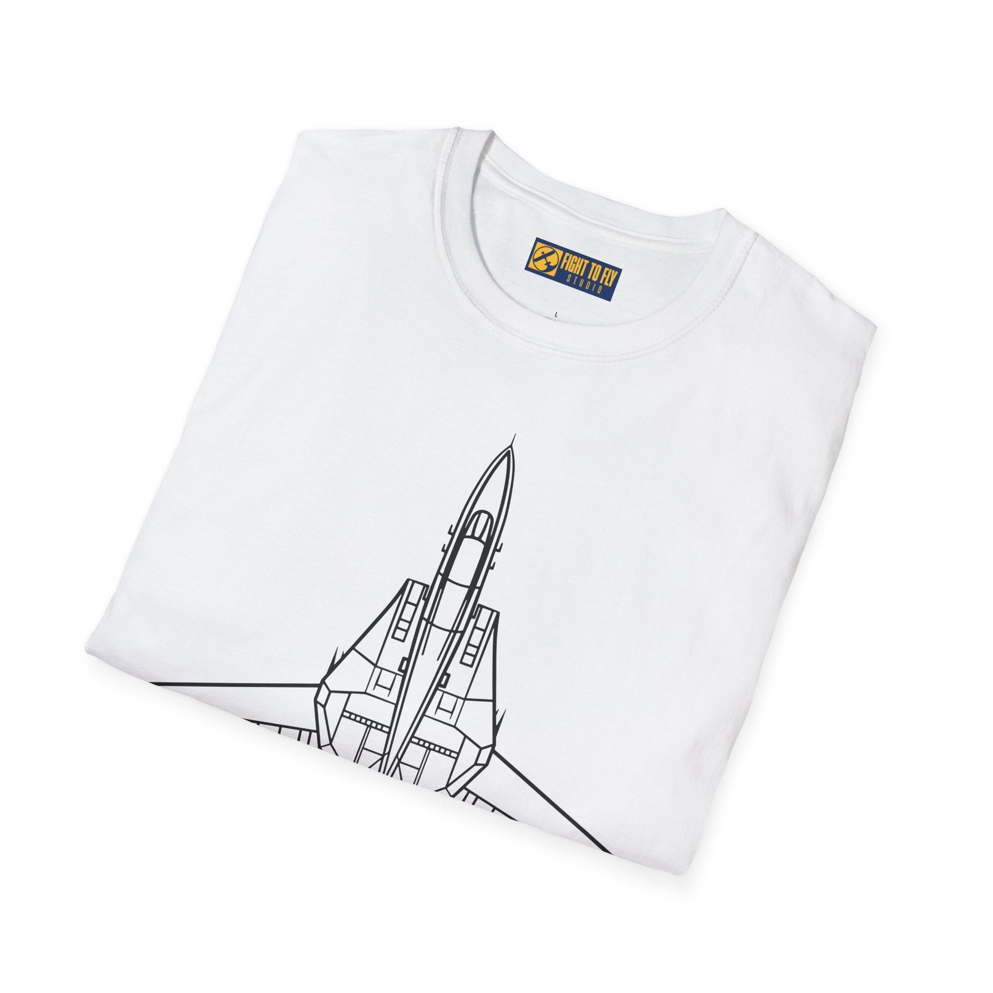 F-14 Top View T-Shirt – Tomcat Overhead Fighter Jet Aviation Tee - Pilot gifts - WWII warbird t-shirt