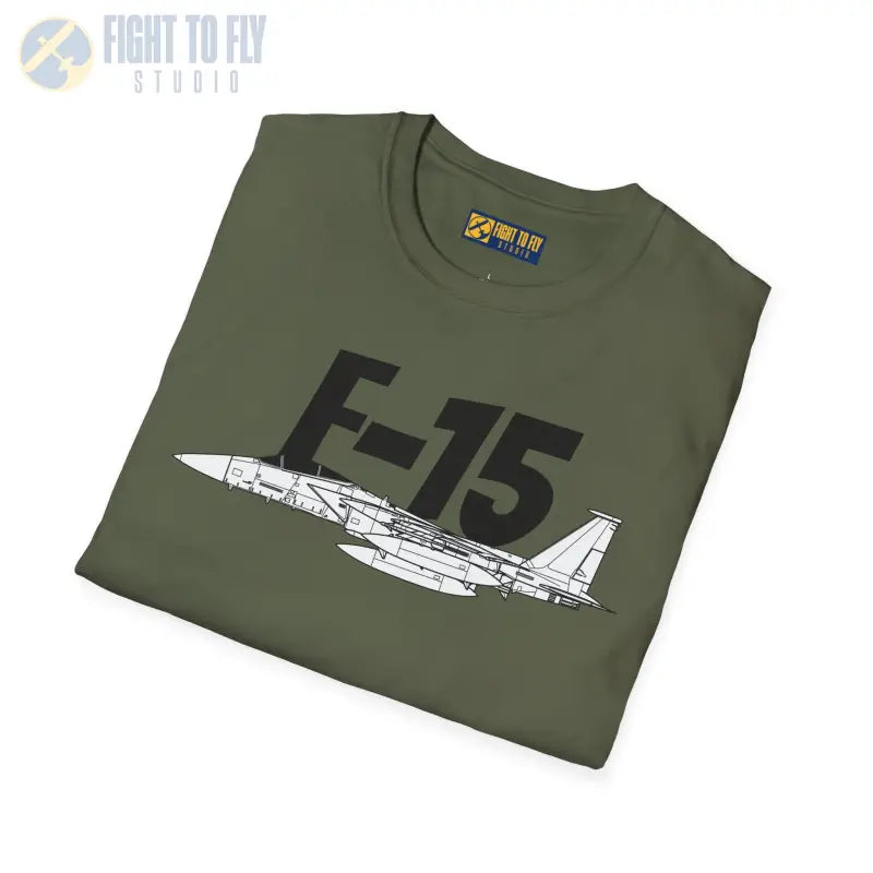 F-15 Side Profile T-Shirt – Twin-Engine Air Superiority Fighter Tee - Pilot gifts - WWII warbird t-shirt