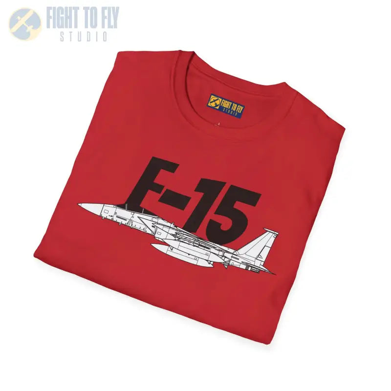 F-15 Side Profile T-Shirt – Twin-Engine Air Superiority Fighter Tee - Pilot gifts - WWII warbird t-shirt