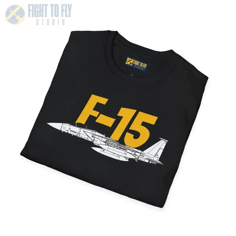F-15 Side Profile T-Shirt – Twin-Engine Air Superiority Fighter Tee - Pilot gifts - WWII warbird t-shirt