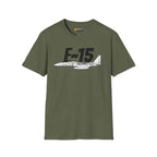 F-15 Eagle Side Profile T-Shirt - Pilot gifts - WWII warbird t-shirt