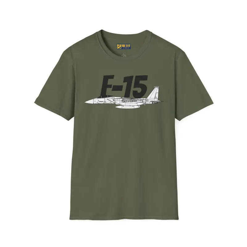 F-15 Side Profile T-Shirt – Twin-Engine Air Superiority Fighter Tee - Pilot gifts - WWII warbird t-shirt
