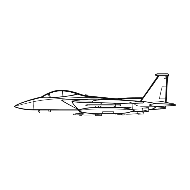 F-15E Die Cut Metal Wall Art - Sign - Pilot gifts - WWII warbird t-shirt