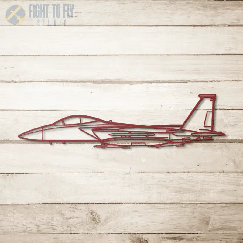 F-15E Die Cut Metal Wall Art - Sign - Pilot gifts - WWII warbird t-shirt