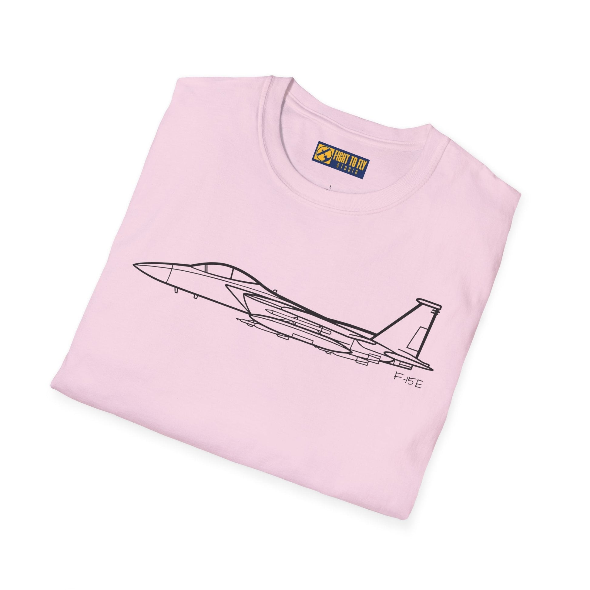 F-15E T-Shirt – Strike Eagle Jet Side Profile Aviation Tee - Pilot gifts - WWII warbird t-shirt