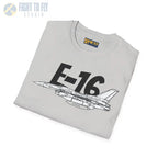 F-16 Falcon Side Profile T-Shirt - Pilot gifts - WWII warbird t-shirt