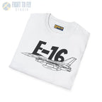 F-16 Falcon Side Profile T-Shirt - Pilot gifts - WWII warbird t-shirt