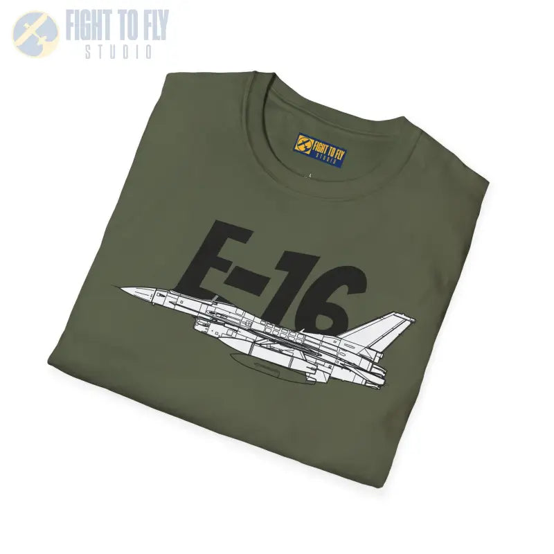 F-16 Falcon Side Profile T-Shirt - Pilot gifts - WWII warbird t-shirt