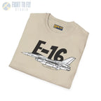 F-16 Falcon Side Profile T-Shirt - Pilot gifts - WWII warbird t-shirt
