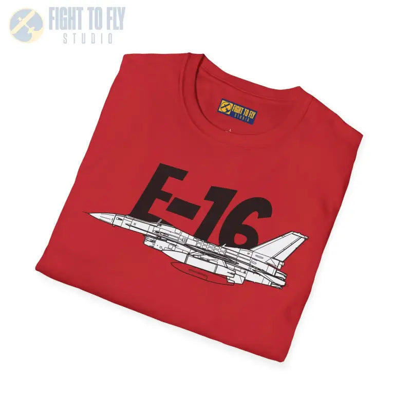 F-16 Side Profile T-Shirt – Lightweight Multirole Jet Tee - Pilot gifts - WWII warbird t-shirt