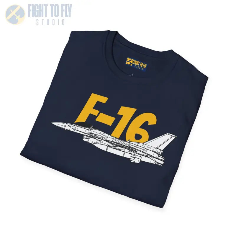F-16 Side Profile T-Shirt – Lightweight Multirole Jet Tee - Pilot gifts - WWII warbird t-shirt