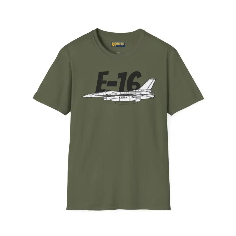 F-16 Falcon Side Profile T-Shirt - Pilot gifts - WWII warbird t-shirt