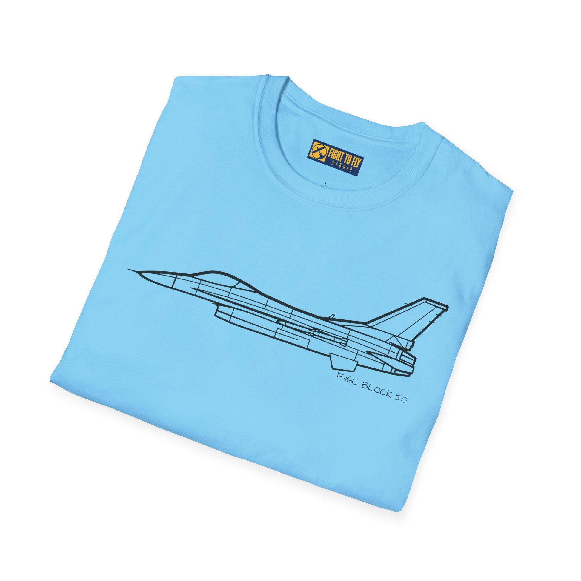 F-16C Block 50 T-Shirt – Modern Fighter Jet Aviation Tee - Pilot gifts - WWII warbird t-shirt
