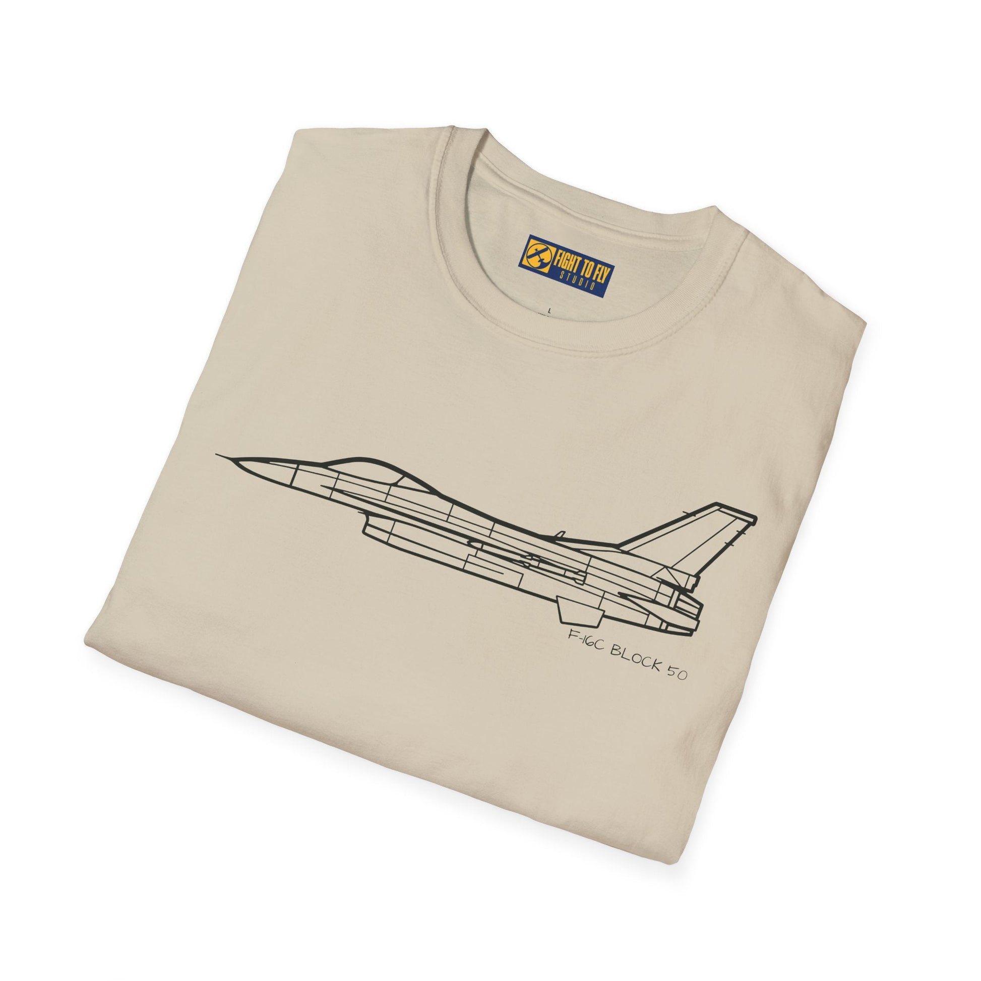 F-16C Block 50 T-Shirt – Modern Fighter Jet Aviation Tee - Pilot gifts - WWII warbird t-shirt