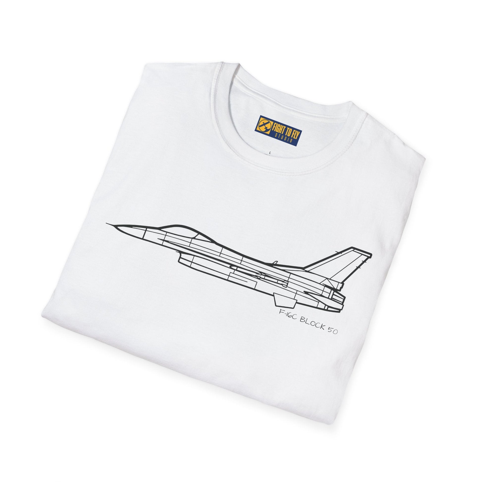 F-16C Block 50 T-Shirt – Modern Fighter Jet Aviation Tee - Pilot gifts - WWII warbird t-shirt