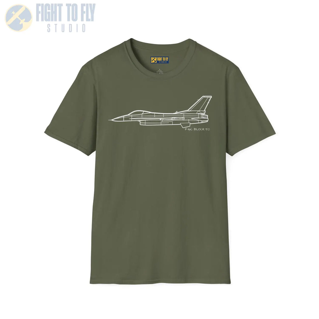 F-16C Falcon Block 50 T-Shirt - Pilot gifts - WWII warbird t-shirt