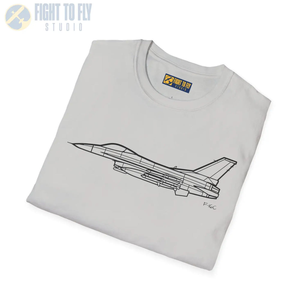 F-16C Falcon T-Shirt - Pilot gifts - WWII warbird t-shirt