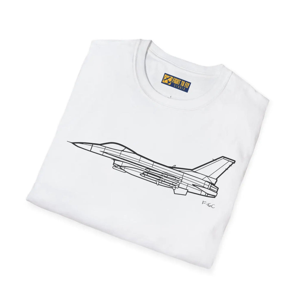 F-16C Falcon T-Shirt - Pilot gifts - WWII warbird t-shirt