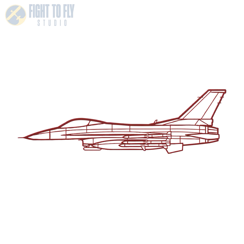 F-16C Missiles Die Cast Metal Wall Art - Sign - Pilot gifts - WWII warbird t-shirt