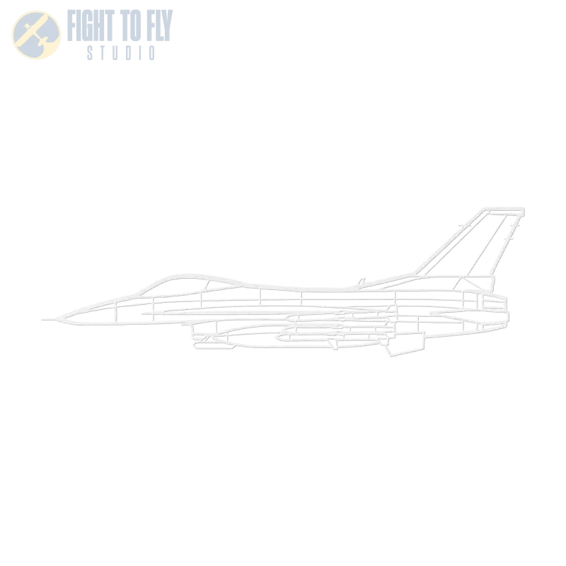 F-16C Missiles Die Cast Metal Wall Art - Sign - Pilot gifts - WWII warbird t-shirt