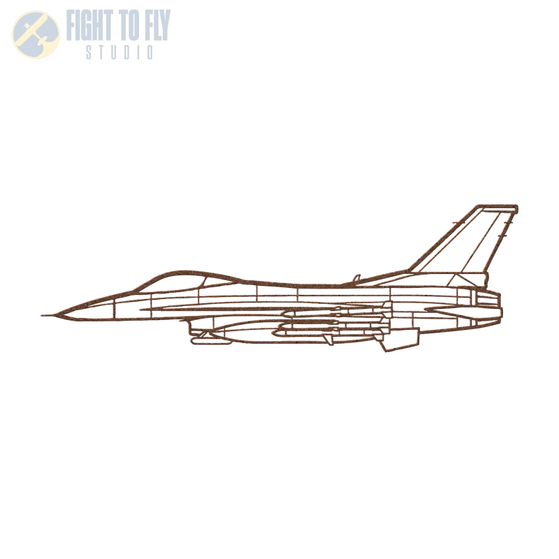 F-16C Missiles Die Cast Metal Wall Art - Sign - Pilot gifts - WWII warbird t-shirt