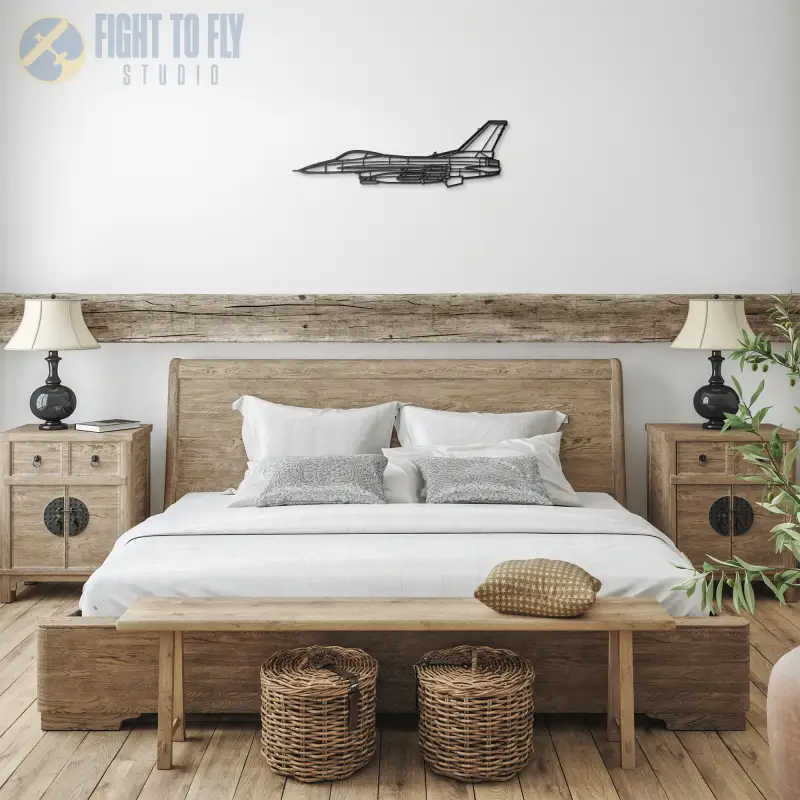 F-16C Missiles Die Cast Metal Wall Art - Sign - Pilot gifts - WWII warbird t-shirt