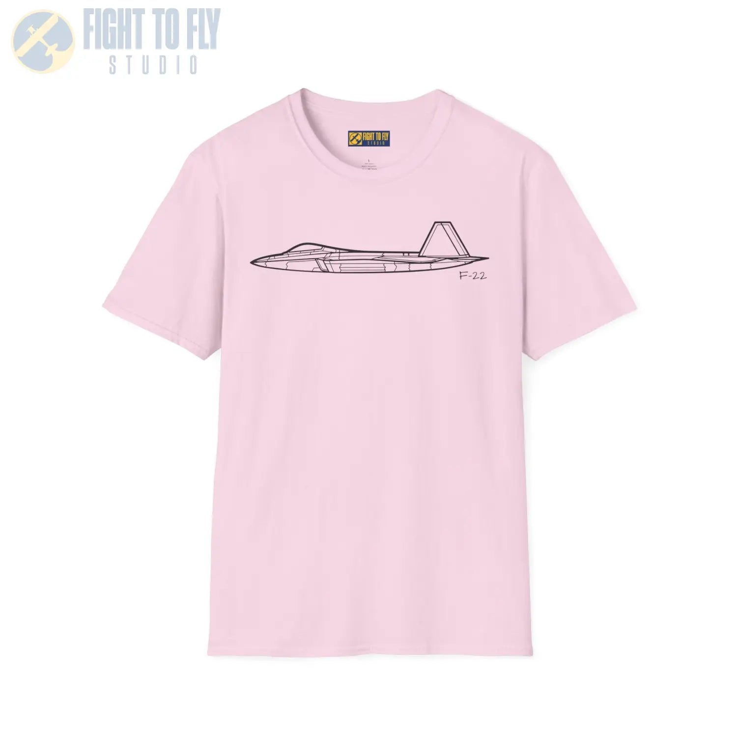 F-22 Raptor Side View T-Shirt - Pilot gifts - WWII warbird t-shirt