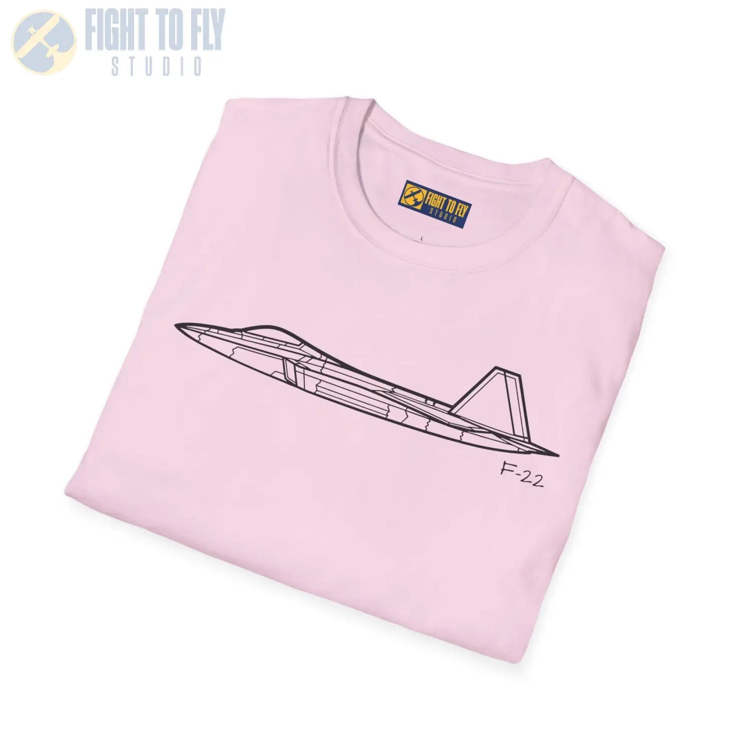 F-22 Raptor Side View T-Shirt - Pilot gifts - WWII warbird t-shirt