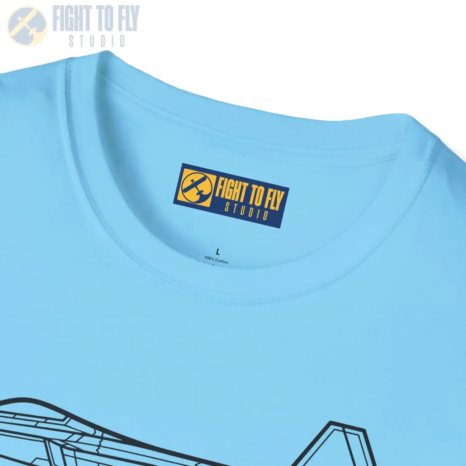 F-22 Raptor Side View T-Shirt - Pilot gifts - WWII warbird t-shirt
