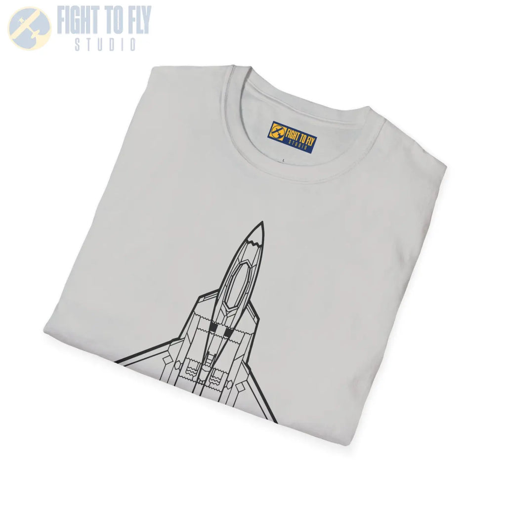 F-22 Raptor Top View T-Shirt - Pilot gifts - WWII warbird t-shirt