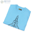 F-22 Raptor Top View T-Shirt - Pilot gifts - WWII warbird t-shirt