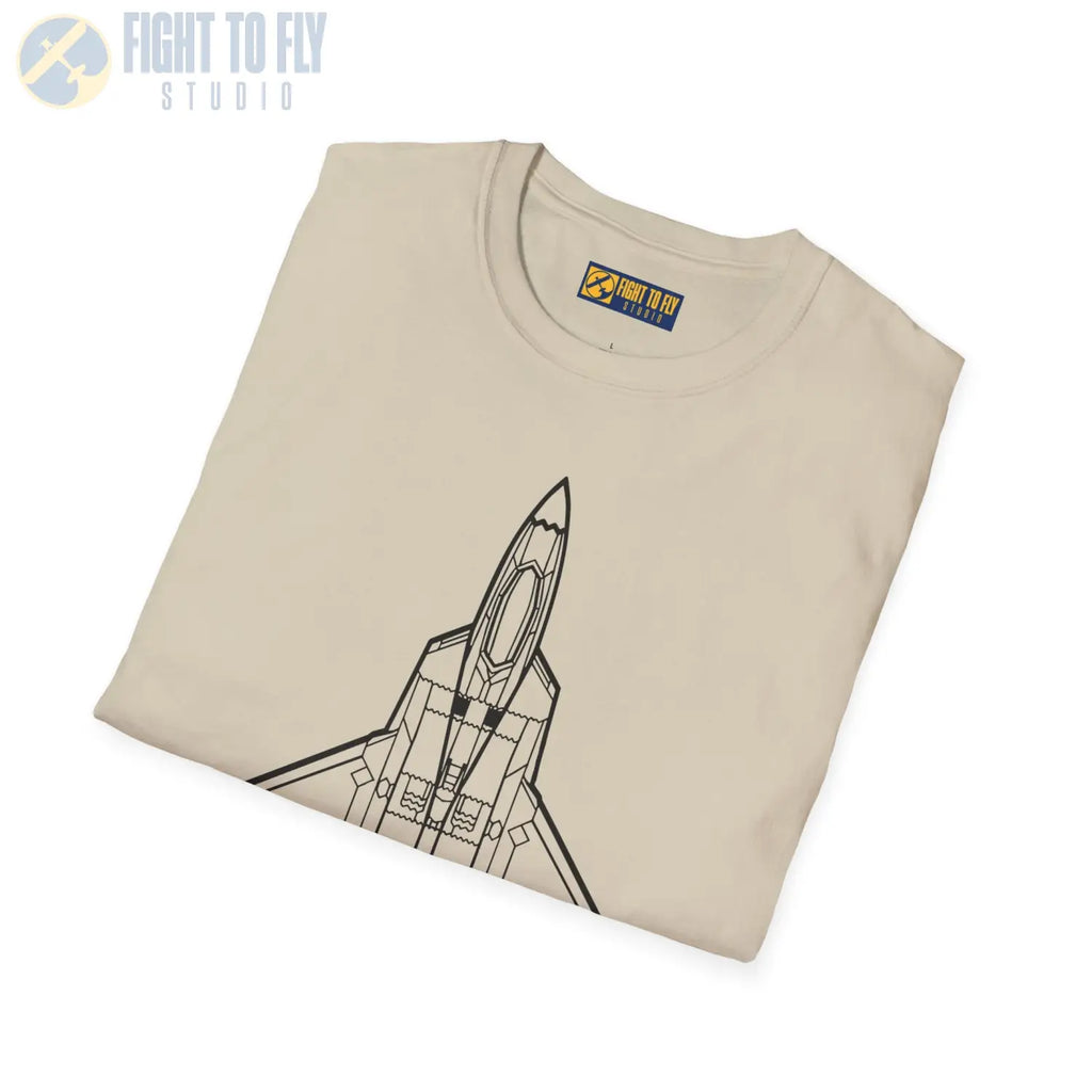 F-22 Raptor Top View T-Shirt - Pilot gifts - WWII warbird t-shirt